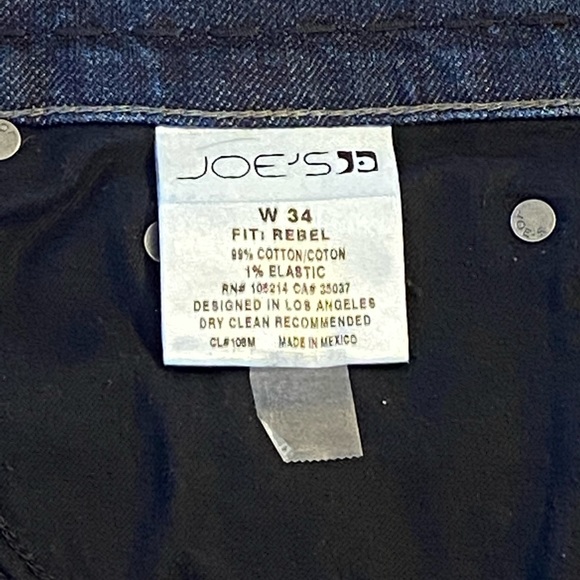 Joe’s Fit Rebel Denim Jean
Size 34 X 34 - Picture 5 of 9